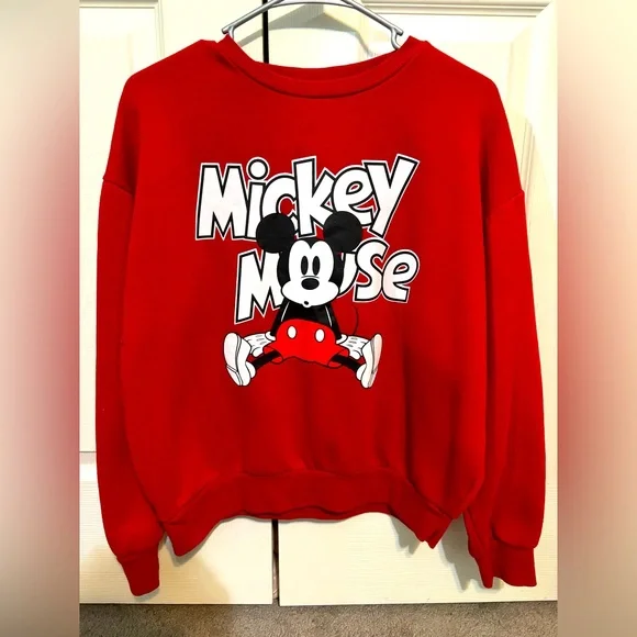 Red black and white Mickey Mouse sweater - Picture 1 of 1